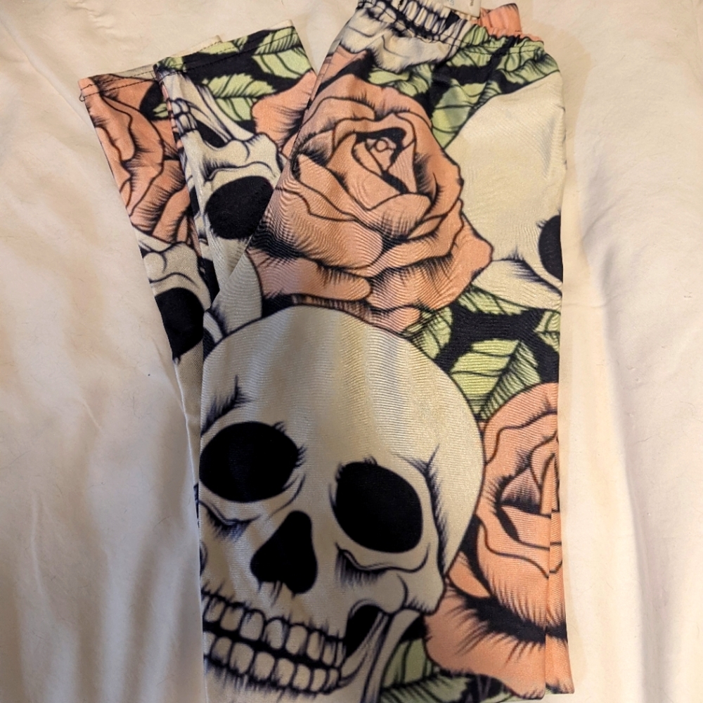 Skull Lotus Leggings